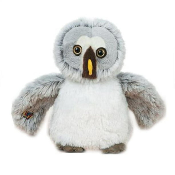 4.5" Grey Owl Plush Stuffed Animal Toy